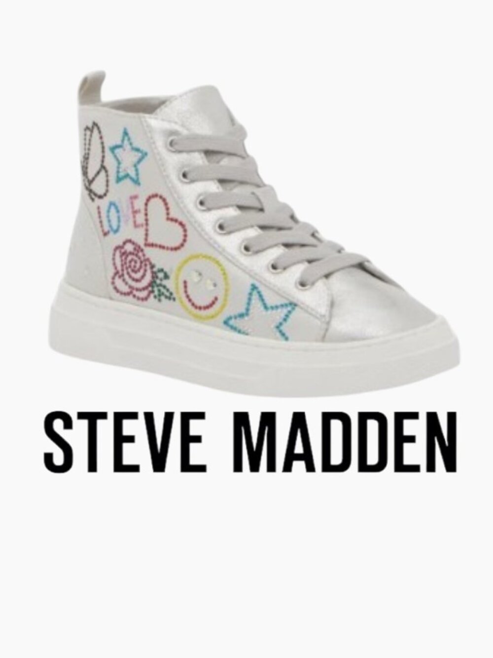 Steve Madden Gwen High Top Sneaker Size 1